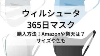 365日マスク/ウィルシュータについてのご紹介です。